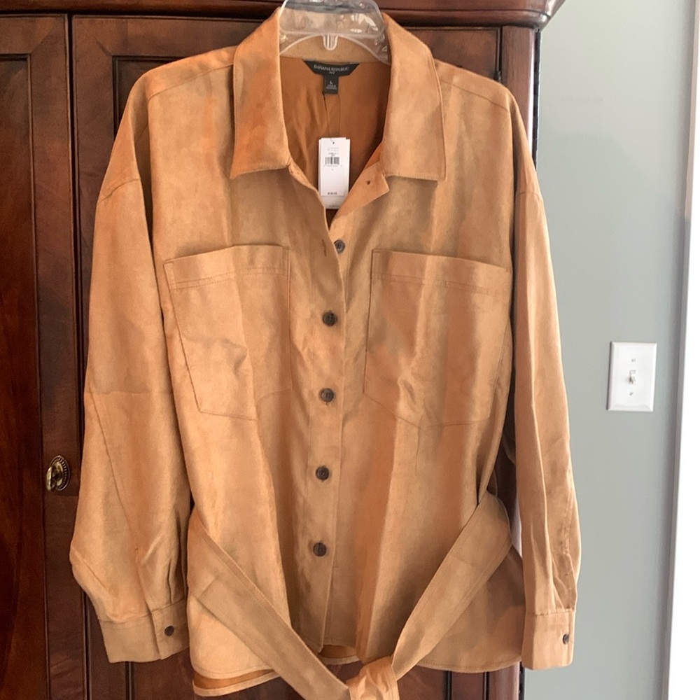 NWT Banana republic shirt/jacket ties at waist
